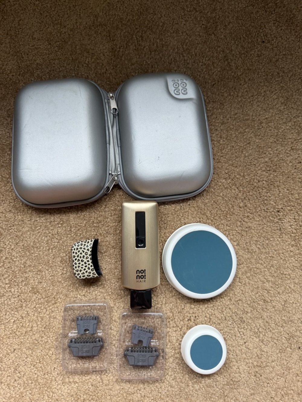 No!No! Hair Gold Hair Removal Device with Accessories NO CHARGER